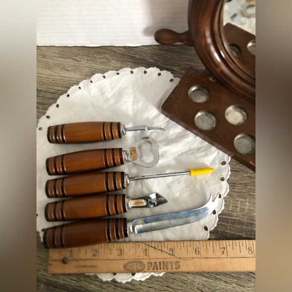 Vtg MCM Nautical Barware Set - Picture 9 of 16